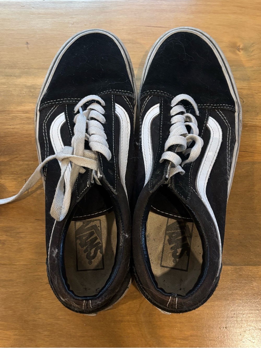 Platform Vans, size 10